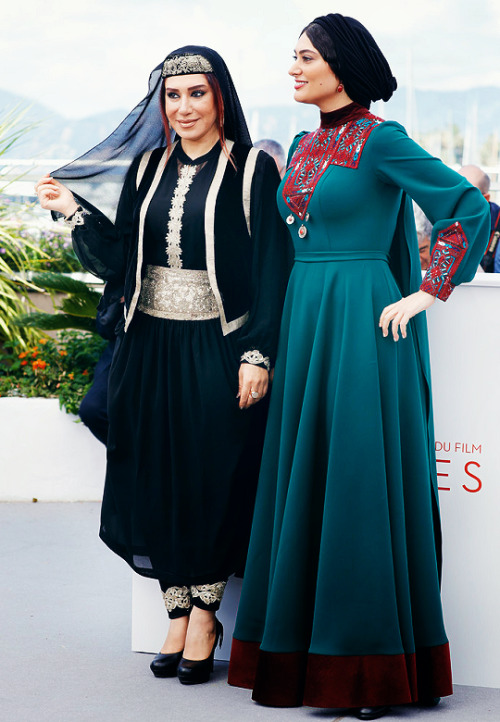  Nasim Adabi and Soudabeh Beizaee attend the “Lerd (Un Homme Integre)” photocall during 