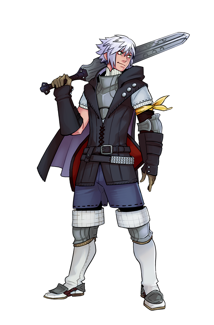 malefishe:  The final and colourized version of   this KH characters as classic FF