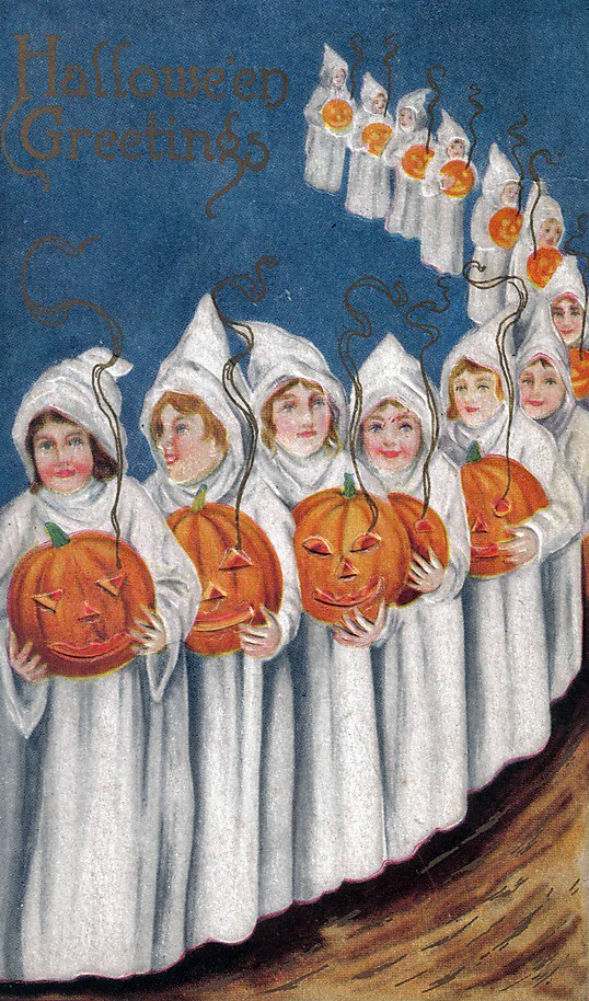 gravesandghouls:  Halloween Postcards c. 1900s 
