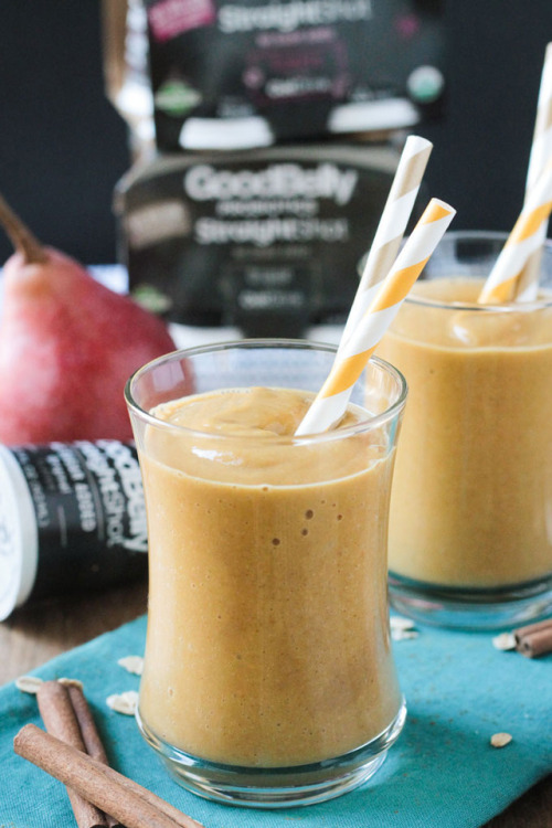 fitandhealthyfoods:Probiotic Pumpkin Pear Smoothie