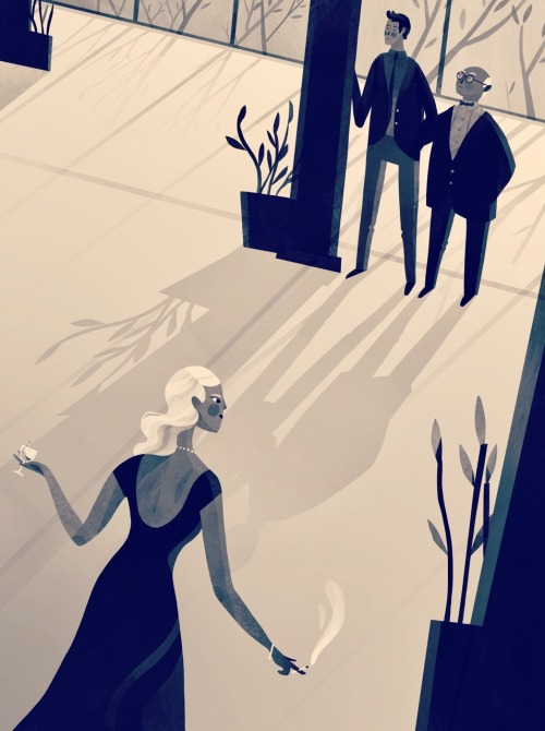 jaromvogel: Old sketch based on the hit Ayn Rand book ‘The Fountainhead’ that I finally 