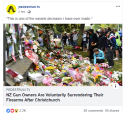 physicallyqueer: I have so much respect for the people of New Zealand for the actions that they have taken in the days following the Christchurch terrorist attack. On a slight sidenote tho: America, take some fucking notes, please, for the love of god