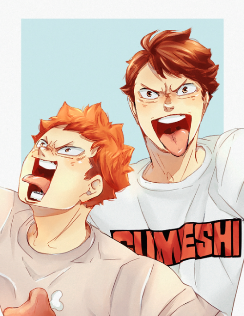 keiko-chan:  Hinata &amp; Oikawa || HAIKYUU!! Ch: 372“A selfie that sends tremors through the islands!”  