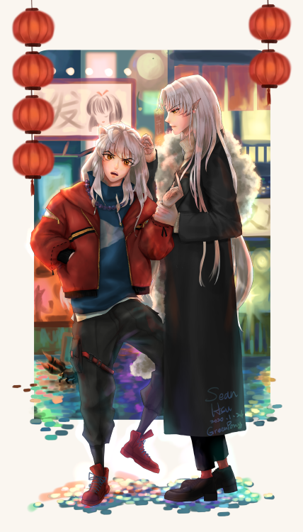 Happy Chinese New Year~So I took part in a “New Year’s Eve-24h-SesshoumaruXInuyasha’s post” on the a