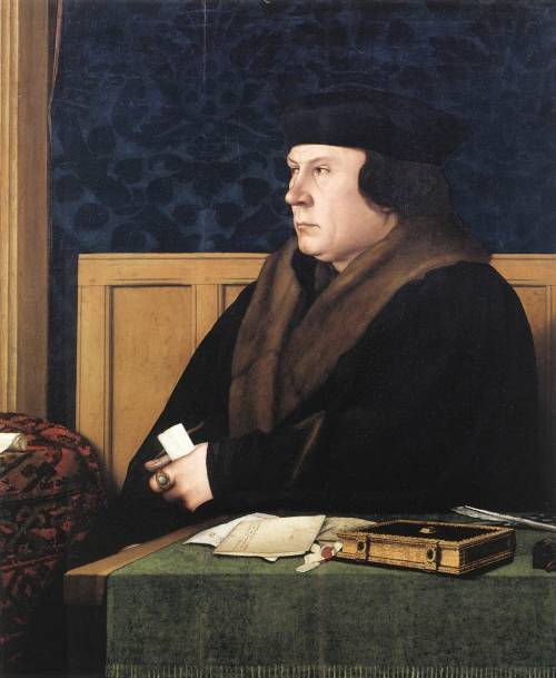 artist-holbein: Portrait of Thomas Cromwell, 1533, Hans Holbein the YoungerMedium: oil,panelhttps://