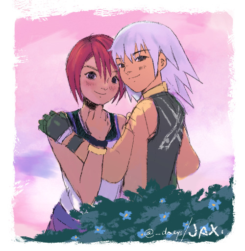 hayner:kairi + riku ️