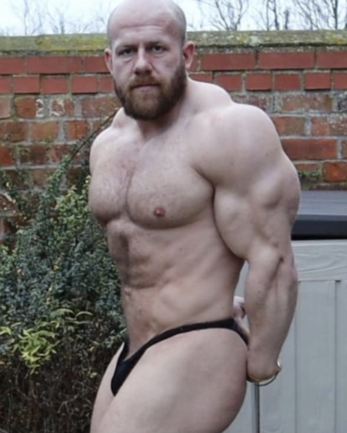 Matt Tofton - He Sure Loves Low Cut Skimpy Trunks! My New Bald & Bearded English Heartthrob!
