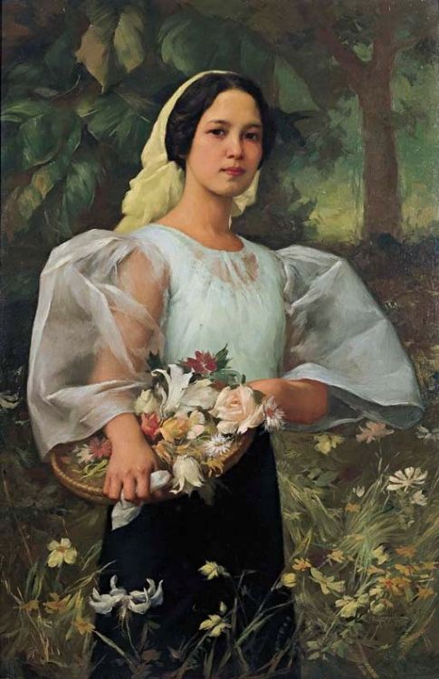  Portrait of Fernanda de Jesus by Fernando Amorsolo, Philippines (1892-1972)