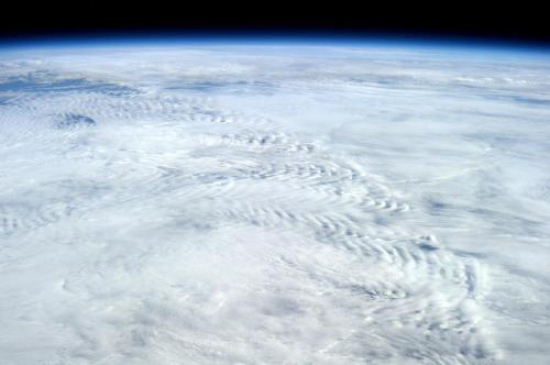 Gravity Waves from aboveAstronaut Alexander Gerst captured this photo above the Aleutian Islands fro