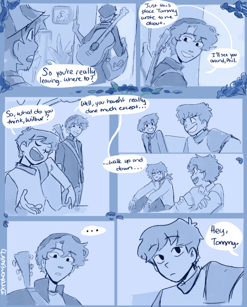 clambuoyance: [DSMP] His Unfinished Symphony: a comic about a ghost of a man that had a dream“Legacy