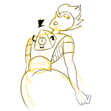 bergdraws:  Pearl as a mechanic, Bill Cypher Gem, Amethyst as a table. These are some of the things I dump around /co/, and I love doing it