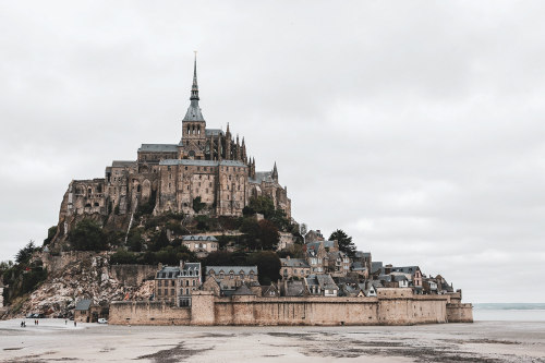vintagepales2:Mont Saint Michel Abbey