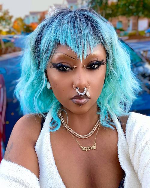 allthepiercingsandbodymods: Stretched septum and piercings feature by cemeterym0ma_. Follow her on I