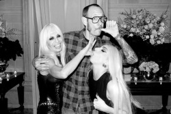 ultrajayson:  Lady Gaga sucking on Donatella Versace’s thumb (2012)