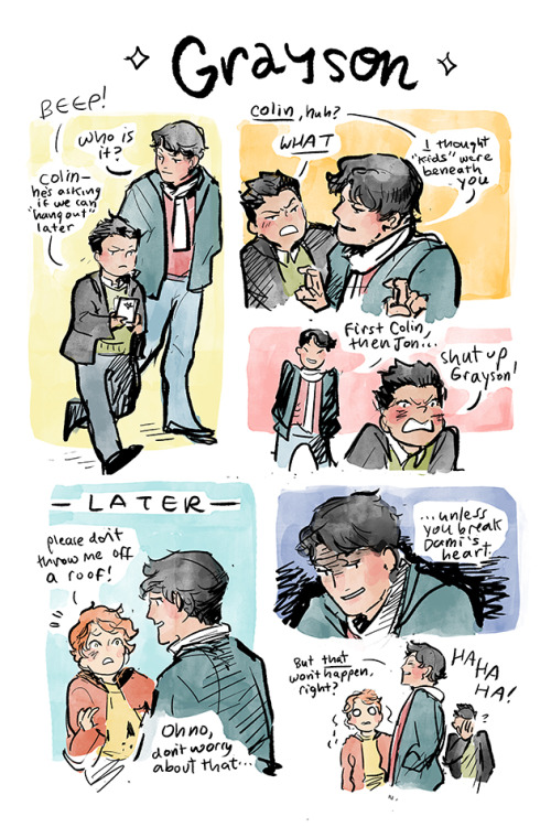 SUPERKIDDOS, extras part 1! This set focuses more on Colin (since he needs as much screentime as he 