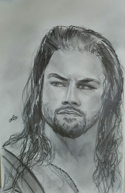 My Art Blog | A Saturday sketch study of Roman Reigns