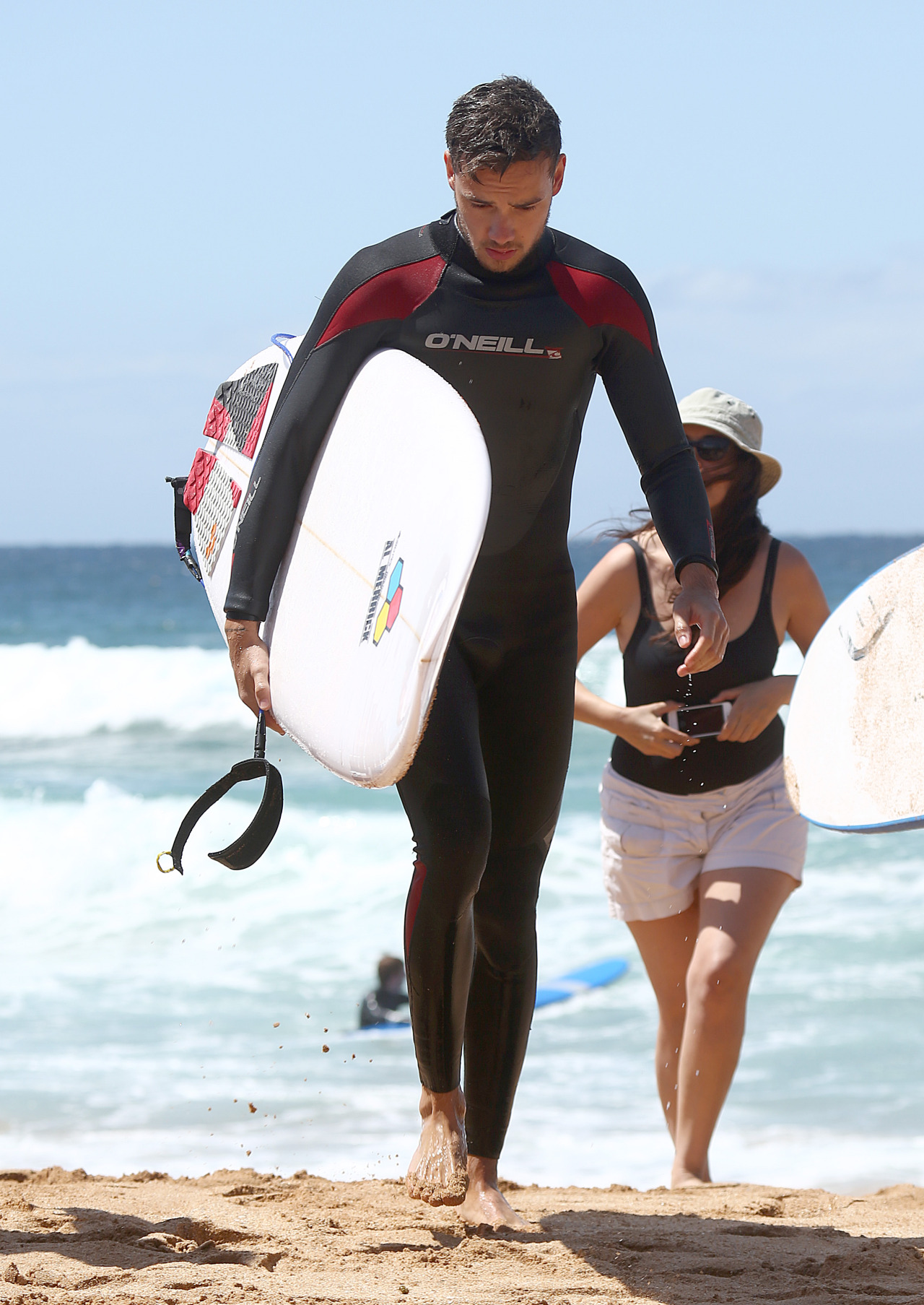 harrystylesdaily:  Liam Payne of One Direction spends his morning learning to surf