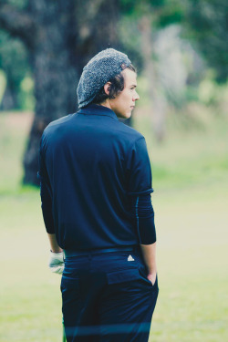 lirrylocks:  Harry golfing in Adelaide today