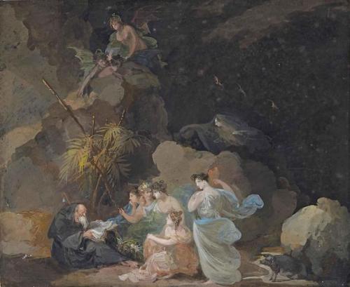 Giuseppe Bernardino Bison (1762 - 1844)“La temptation de saint Antoine”