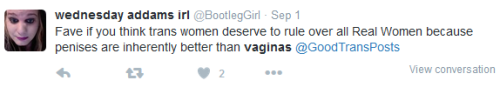 humblekitten: How is this any different from what men have been saying to us for centuries?  Because