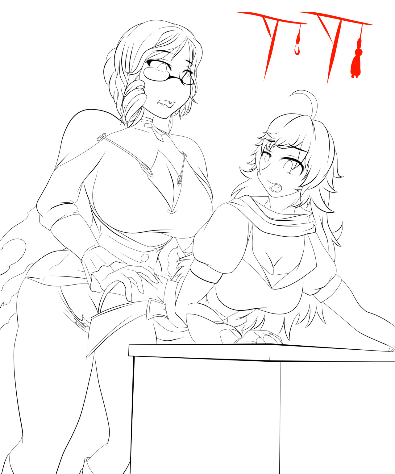 patreon request update doodle to linework : futa glynda x yangplease support me on