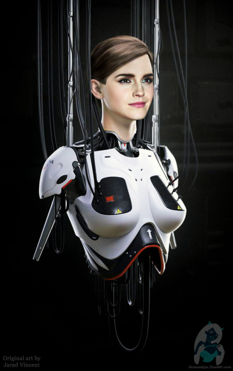 demond4n:  After making this I now just want my own Emma Watson robot …Shoutout to original artist Jirard Vincent: https://www.artstation.com/jaradv