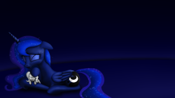 theponyartcollection:  Princess Luna with Woona Plush by ~115Predator