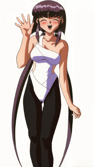 Ayeka showing off her sexy body in a nice swim suit and some sexy pantyhose.