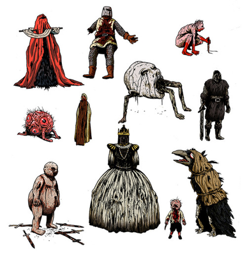 peterjojaio: Designs for a personal project based on a dark medieval fantasy world.