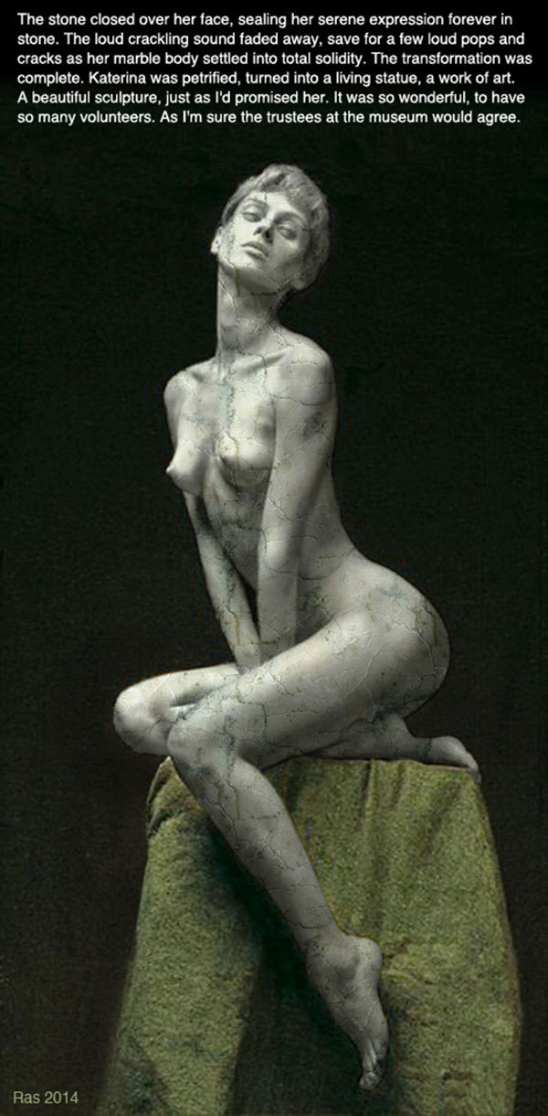 reversepygmalion:  Artwork by Rastatue.  Wow, Reverse Pygmalion posted this even