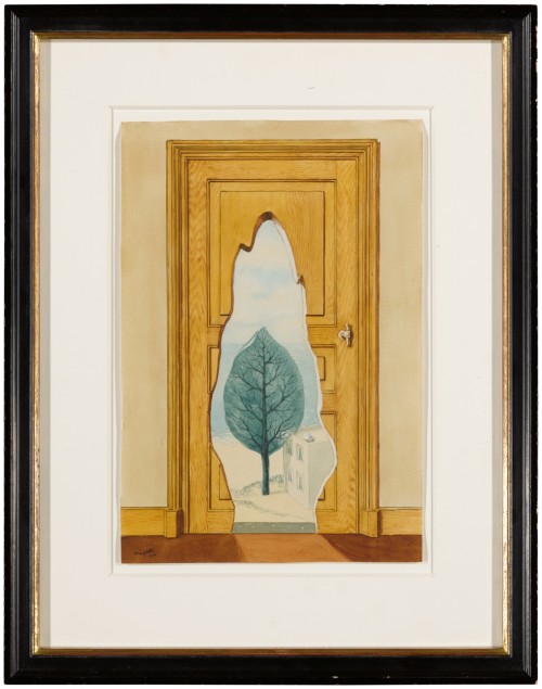 ce-sac-contient: René Magritte (1898-1967) - La Perspective amoureuse, 1936Gouache on paper (