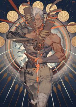 giogiomaula:  Abdul and Polnareff, by 零＠ブレ厨