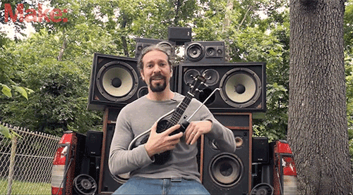 nerdistindustries: This guy made his own Mad Max inspired fire spittin’ ukulele! YES.