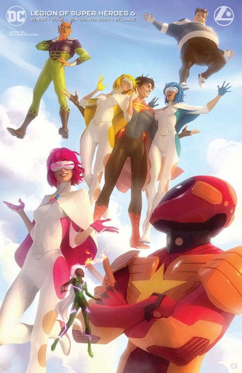 Legion of Super-Heroes #6 variant cover by Alex Garner