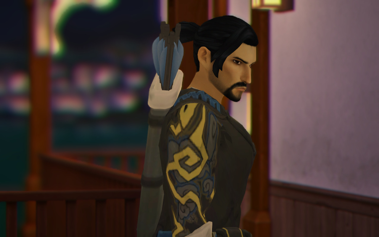 sims 4 hanzo hair