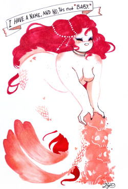 Jijidraws:♡ Mermay! Part 2 ♡I Had A Great Time Exploring Negative Shapes This