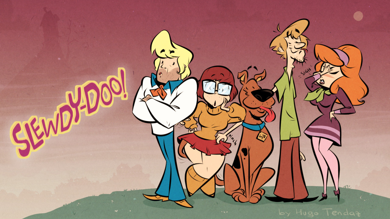   Scooby-Doo - Cartoony PinUp Lineup  Can this qualify as #drawinyourstyle? :)Have