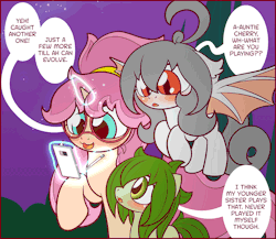 ask-laichi:“Aaah. Don’t worry Chi dear, Ah’m sure there some Pokemon around here you can catch.” :3 Played the game recently and it was fun. Came out late for my country. Made comic about it X3 Need to continue the asks now or story. lelxD Aww,