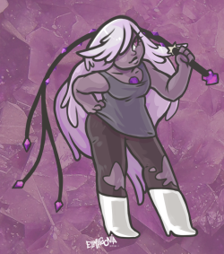 elmagonia:  i drew amethyst for my bday