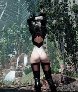 anime: NieR:Automata || 2B + Idle Animation &lt; |D’‘‘