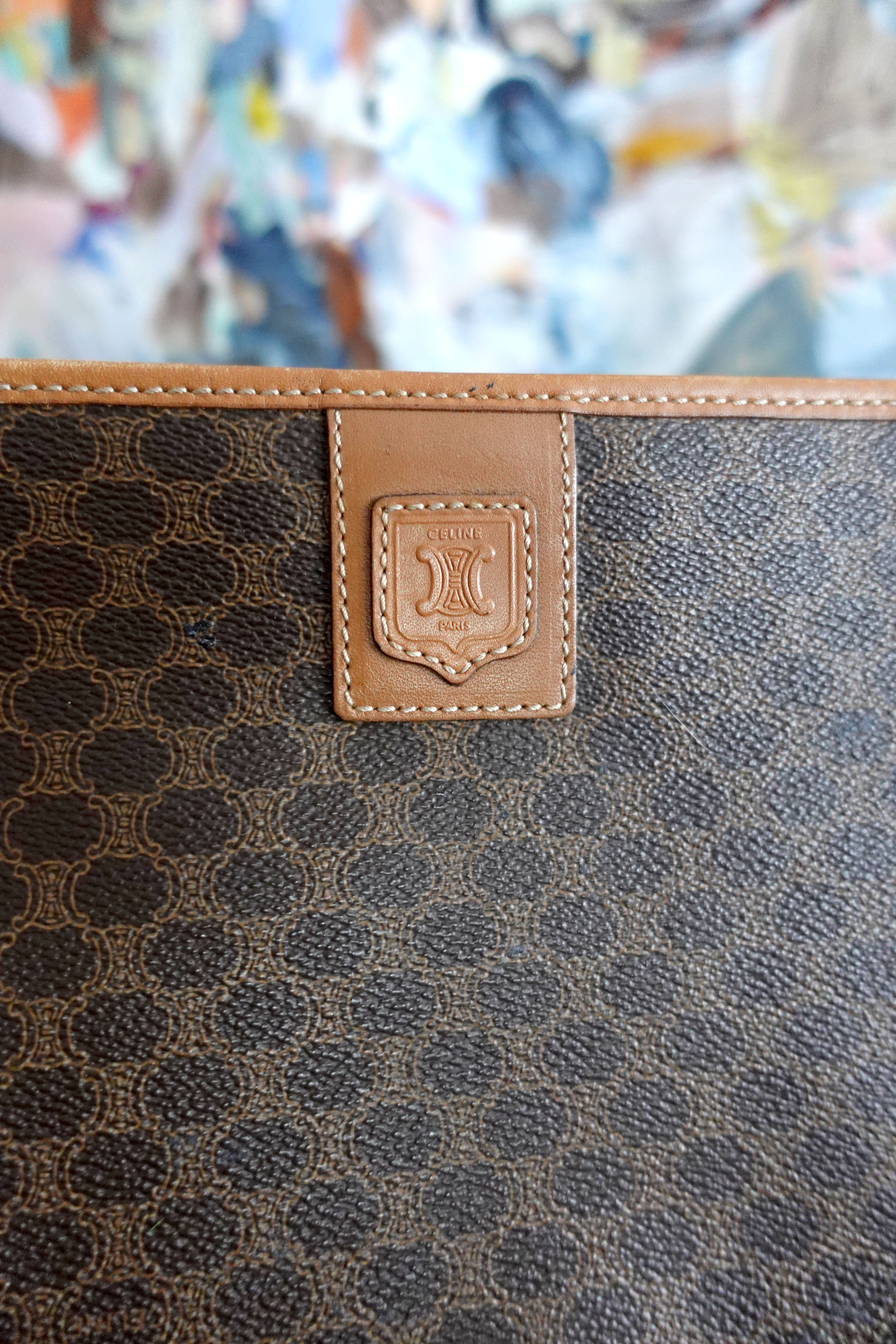 French famous brand LOUIS VUITTON LV antique brown leather and PU leather  pattern Silver wallet vintage - Shop Mr.Travel Genius Antique shop Wallets  - Pinkoi