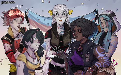 pandoransunset: HAPPY PRIDE!!! Sirens Say Trans Rights!