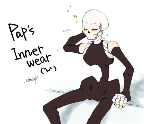 tickclockclocks:  パピルスの服の黒地部分はどうなってるの的な