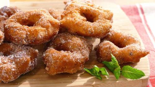 Pumpkin doughnuts (bunyols de carabassa) are a traditional food eaten especially around the day of S