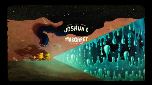 Joshua & Margaret Investigations - title card designed by Michael DeForge painted by Nick Jennings