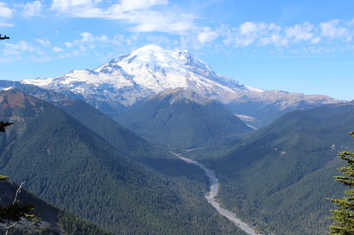 nwpublicradio:Mt. Rainier and the White River, taken from Crystal Peak.Photo Credit: Bruce Newell@sh