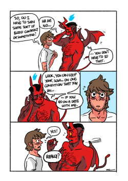 tobiasandguy:  FROM THE VAULT OF ‘HELLMOUTH’ - PART 01The rejected strips - The Twin Brother ProblemThese were the earlier strips (now rejected) of Tobias and Guy when I first exploring the idea itself for a comic strip and the characters. As you