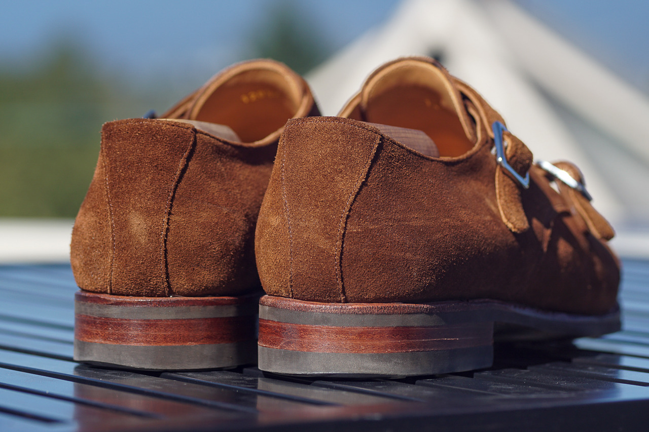 Dyed my double monks a darker shade of brown : r/goodyearwelt