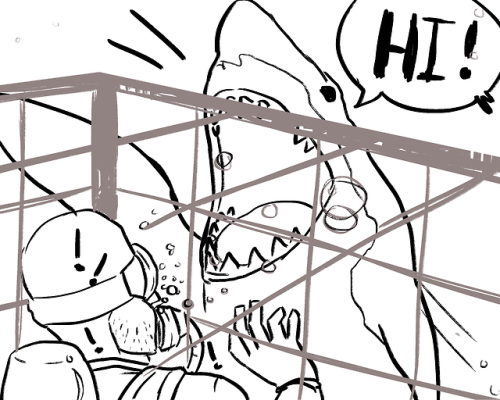 Joe, The Shark: Trying To Makefriends.