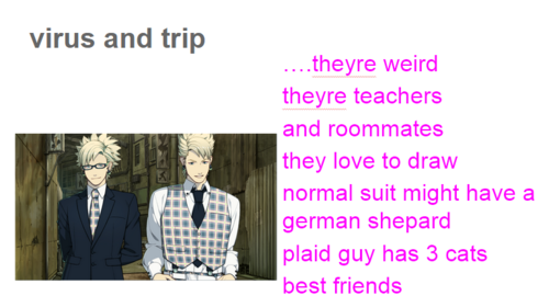 princenoizu:  so i made my cousin tell me what she thought of the dmmd boys            